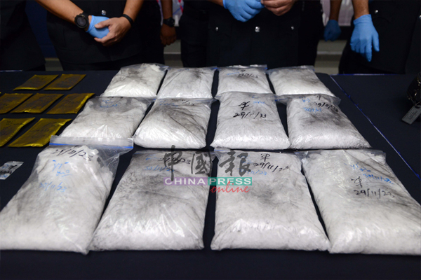 警方在行动中，起获市值超过51万令吉的冰毒及摇头丸等各种类毒品。