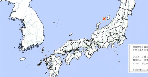 日本新潟6.0级地震 海面动荡但无海啸风险
