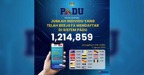 PADU上线了｜截至昨日 逾121万人注册