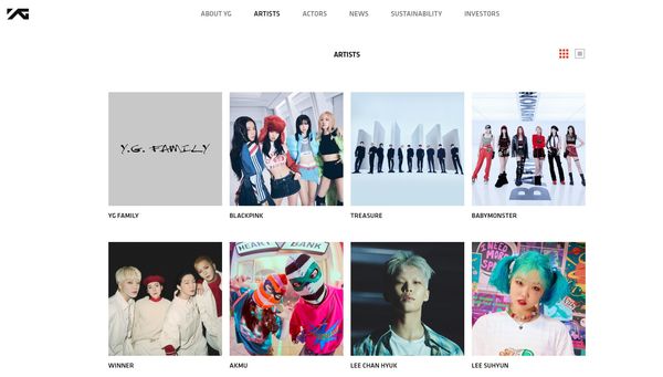 YG娱乐官网已删除了成员各人简介，仅剩BLACKPINK团体介绍。