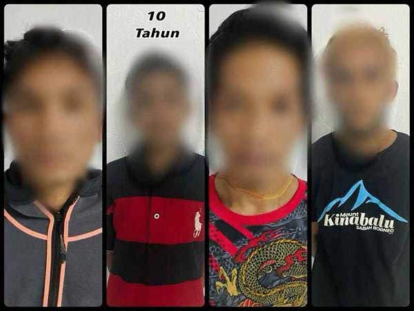 4名非法入境者涉嫌抢劫中国游客被捕，其中一人年仅10岁。
