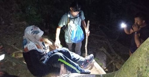 妇女登山 脚踝受伤 消拯员搀扶 500公尺走3小时