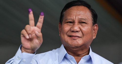 印尼选举｜抽样计票结果显示 普拉博沃暂时领先