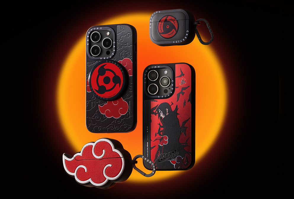 ■CASETiFY《火影忍者》“晓”红云系列产品新增AirPods耳机保护盒。