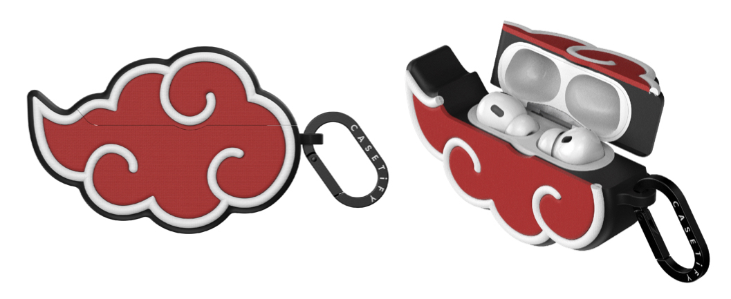 ■《火影忍者》“晓”红云系列限量版AirPods耳机保护盒外观精致。