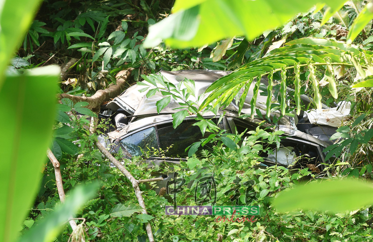 新加坡男子连人带车坠谷，数天后才被发现。