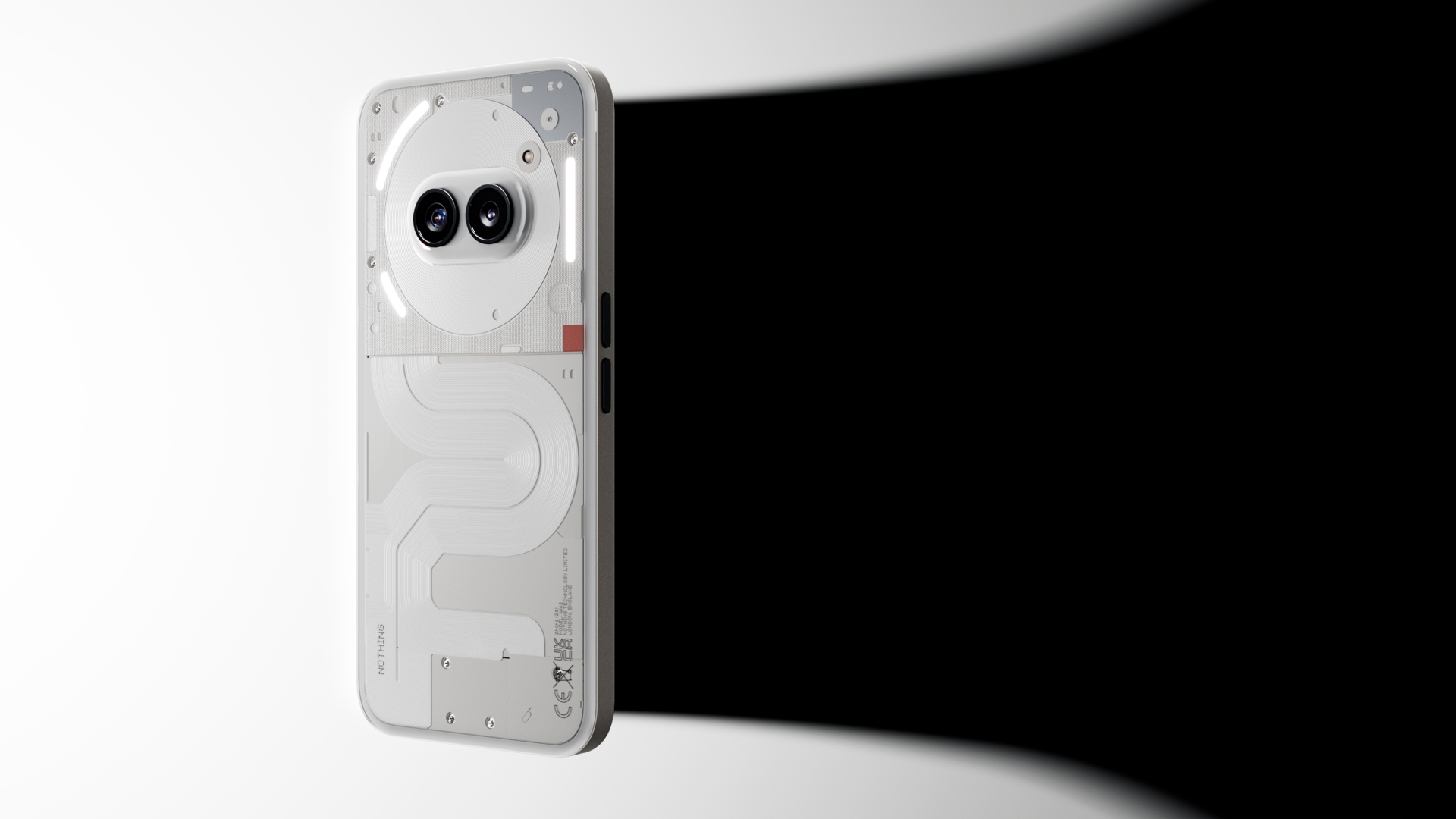 ■Nothing Phone（2a）智能手机背面采用三重LED灯组设计，形成Glyph 界面，可带来各种有趣又实用玩法。