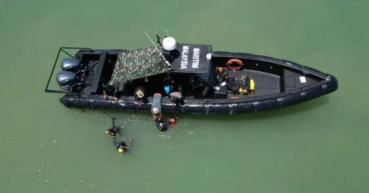 大马海事执法机构派遣21名潜水员下水展开第2期搜索行动。