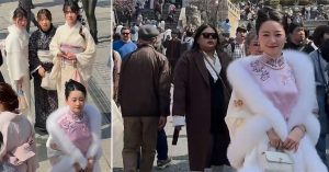 中国女穿旗袍逛日本 高喊：换我们反击了！