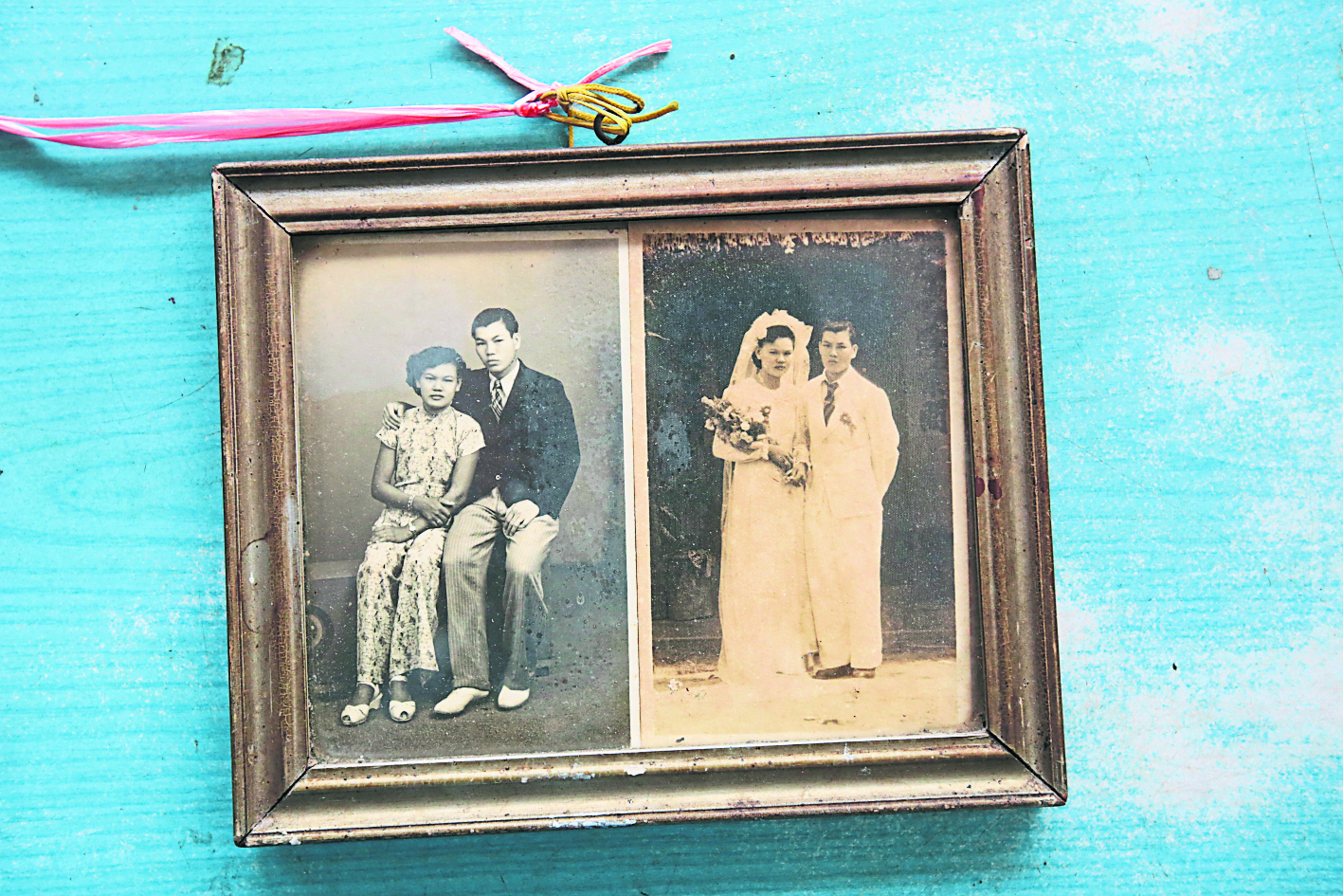 李英与陈德的结婚照。
