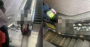 重庆地铁站砖石脱落砸中孕妇 心脏骤停两次 仍在抢救