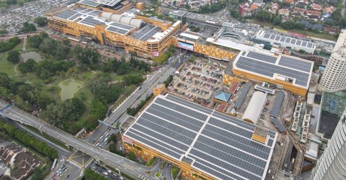 萬達購物中心安裝太陽能板 Solarvest打造全馬最大