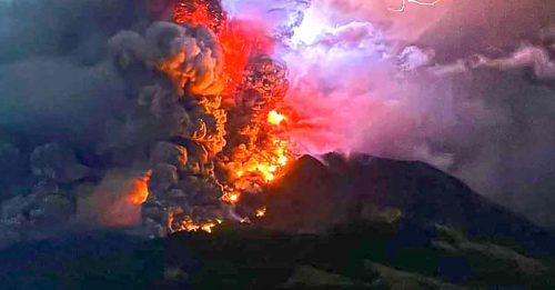 印尼魯昂火山爆發 未影響我國空氣質量