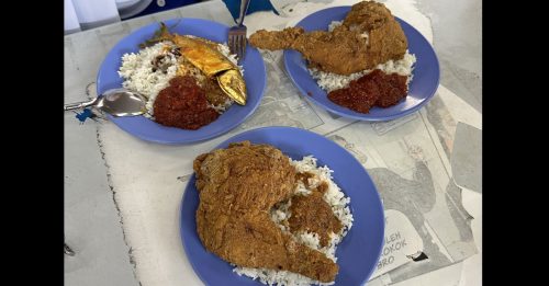 L形炸鸡腿饭卖RM5 网民惊叹：超值啦！