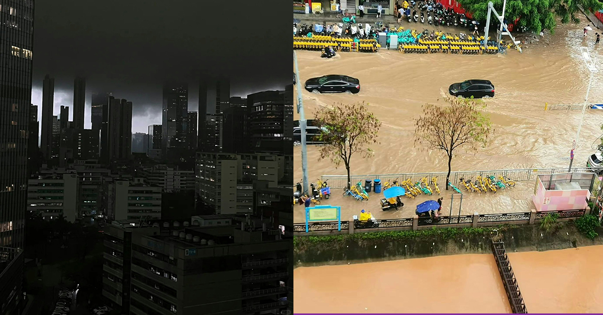 广东强降雨持续 深圳进入暴雨防御状态