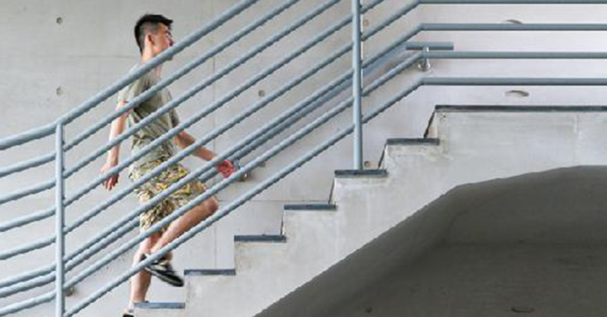 爬楼梯心血管死亡风险 研究：大大降低39%