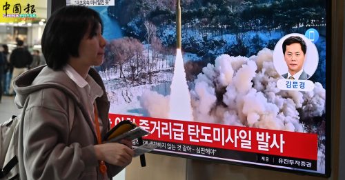 朝鲜发射导弹 日相谴责