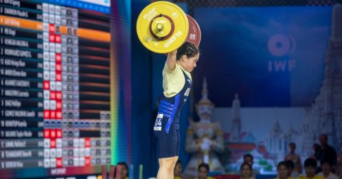 举重世界杯｜女子59公斤级 罗诗芳打破世界纪录
