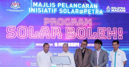 能源部与3集团联手 推Solar BOLEH! 装太阳能板