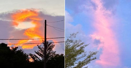 关丹真的出现极光？商人拍到天空现 金龙及极光