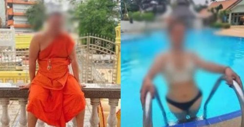 寺内穿袈裟 泳池比基尼 泰僧被控 猥亵少年