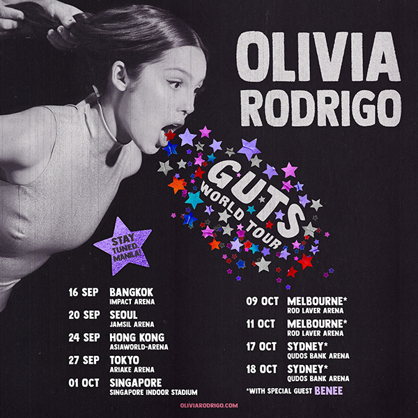 美国歌手奥莉维亚公布巡演日期。