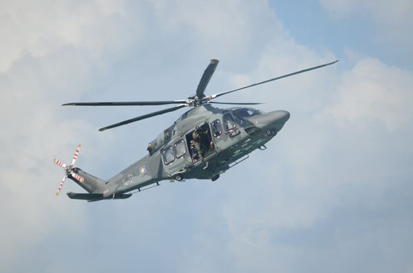 出事的AW139直升機。