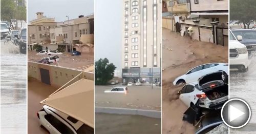 暴雨袭沙地引发水灾 道路淹没 学校关闭