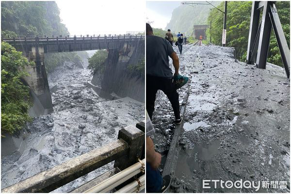 突发！台列车撞到落石 脱轨