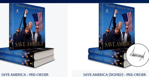 特朗普9月将出新书 中枪振臂经典照成封面　