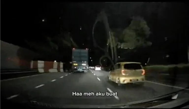 巫裔妇女的丈夫让路给Axia轿车司机，并打算尾随他“报仇”。