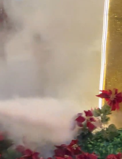 女子最终只用一秒的时间，就将火熄灭。