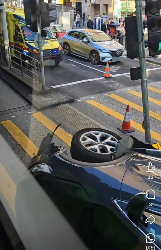 网上疯传车祸后的相片。