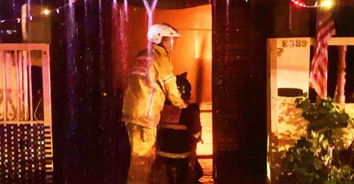 男子吸毒产生幻觉 一把火烧屋