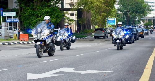 东盟会议封路演习 过程顺利流畅