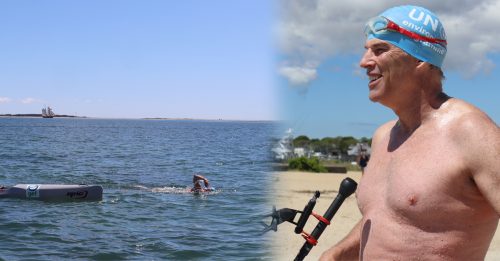 《大白鲨》上映50周年 男环“游”电影拍摄地 吁保育鲨鱼