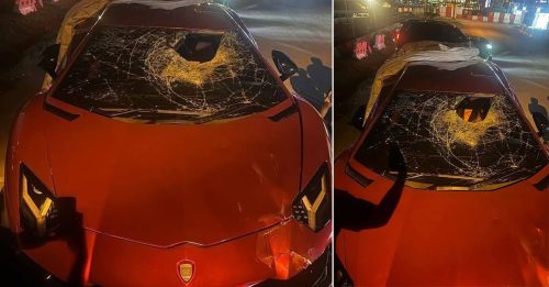 蓝宝坚尼 撞出大洞 中国工友客死异乡