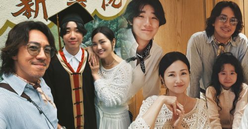 大儿子中学毕业 谢安琪感动落泪　