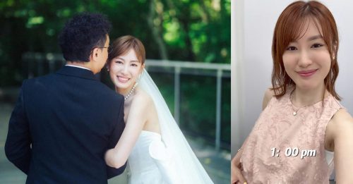 蒋家旻结婚半年肚凸凸 衣著宽松孕味浓