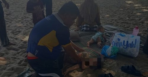 海滩拉红旗仍戏水 5岁男童遭浪卷走险丧命