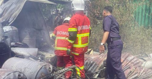 杂货店失火 妻死夫伤