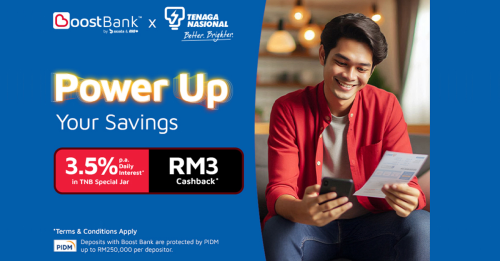 Boost Bank携手国能 透过TNB Jar为客户提供3.5%年利率奖励