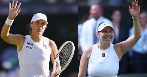 温布顿网球公开赛｜淘汰本西奇 萨巴伦卡　斯维泰克 阿尼西莫娃会师女单决赛