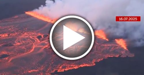 冰岛火山喷发 游客居民急疏散