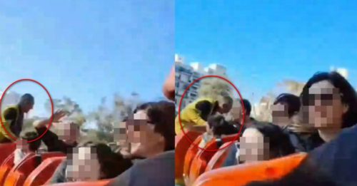 抱2岁童搭云霄飞车遭甩飞 父跳车救儿双双骨折