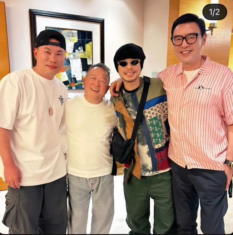 曾志伟、锺镇涛合照黄明志引发热议。