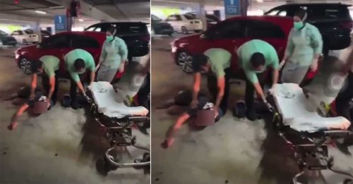 外籍男被打爆头 医院交泊车场CCTV