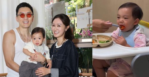 张宝儿喂儿子吃番茄被批危险 袁伟豪护妻：不喜欢就别看