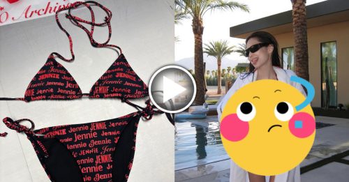 Jennie扯衣解放美胸 手工比基尼遭起底