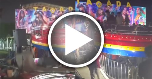 古晋美食节惊传意外 转盘坍塌 至少5人伤